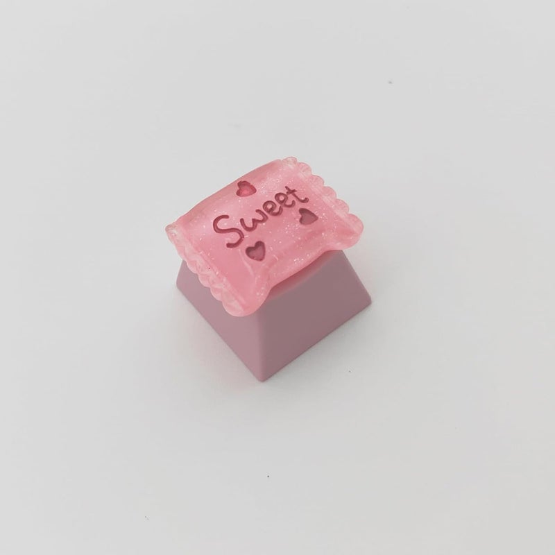 Elacgap Personalized Cute Pink Keycap Handmade OEM Profile DIY Custom Keycap for Mechanical Keyboard MX Switch (Candy) - Image 5